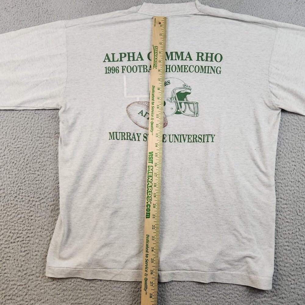 VTG 90's Murray State UNIV Extra Large Racers Football Homecoming Single Stitch - Picture 9 of 15